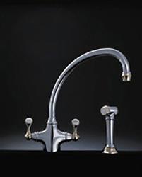 Perrin and Rowe 4350NIIG Traditional Collection Etruscan Mixer Tap with Rinse Option