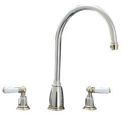 Perrin and Rowe 4371CP Traditional collection Athenian Three Hole Sink Mixer Tap