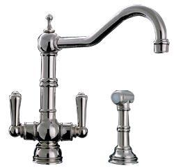 Perrin and Rowe 4766CP Country Collection Picardie Monobloc Mixer Tap with Rinse