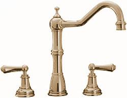 Perrin and Rowe 4771CP Country Collection Alsace Three Hole Mixer Tap