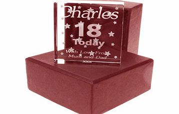 Personalised 18th Jade Block for a Boy