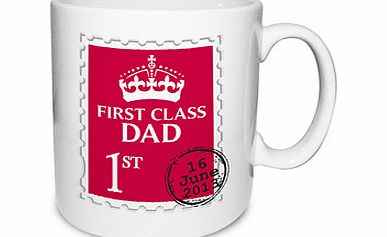 Personalised 1st Class Dad Mug