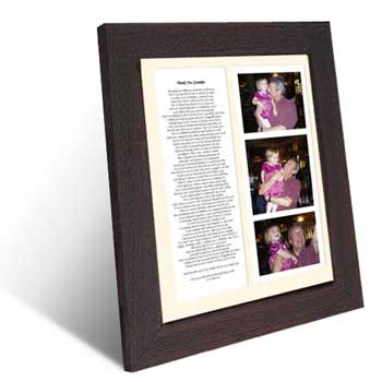 personalised 60th birthday Poem with Presented with Favourite Photos