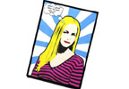 Personalised A3 Lichtenstein Pop Art Print