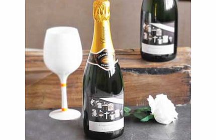Personalised Affection Art Graduation Champagne