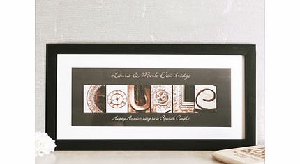 Personalised Affection Art Large Couple Frame