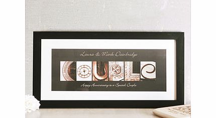 Personalised Affection Art Large Couple Frame