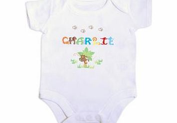 Personalised Animal Alphabet Baby Vest