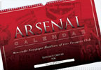 personalised Arsenal Football A3 Calendar