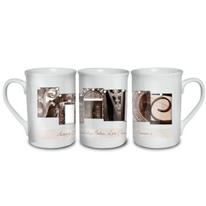 Personalised Art Deco Fiance Mug