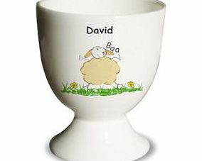 Personalised Baa Egg Cup