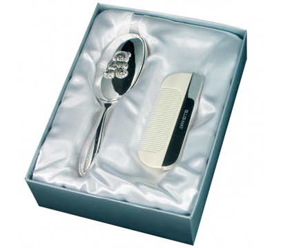 personalised Baby Brush and Comb Set