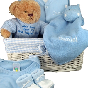 Personalised Baby Gift Basket