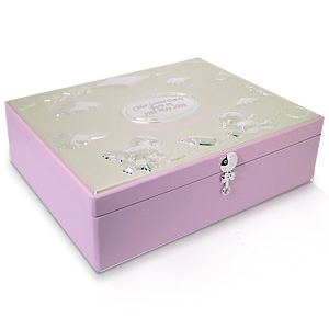 personalised Baby Girl Keepsake Box