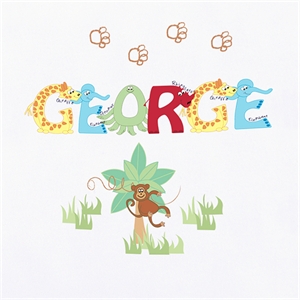 Personalised Baby Grows - Animal Alphabet