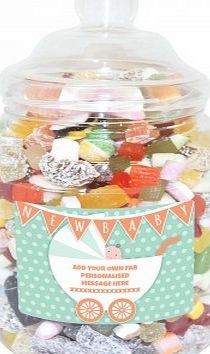 Personalised Baby Large Sweet Jar