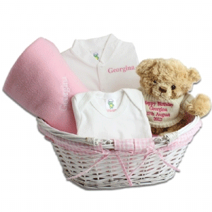 Personalised Baby Shower Gift Basket