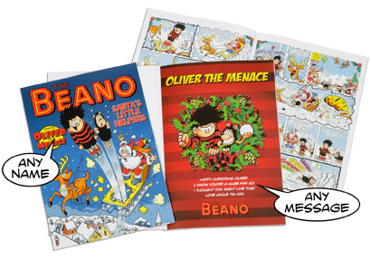 Personalised Beano Christmas Comic Book - Softback
