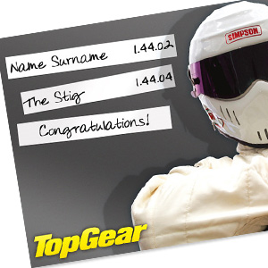 Personalised Beat the Stig Poster