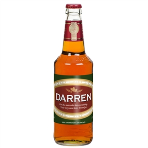 Personalised Beer Bottle - Modern Label