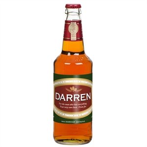 Personalised Beer Bottle - Modern Label