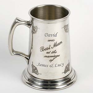 Personalised Best Man at Your Wedding Pewter