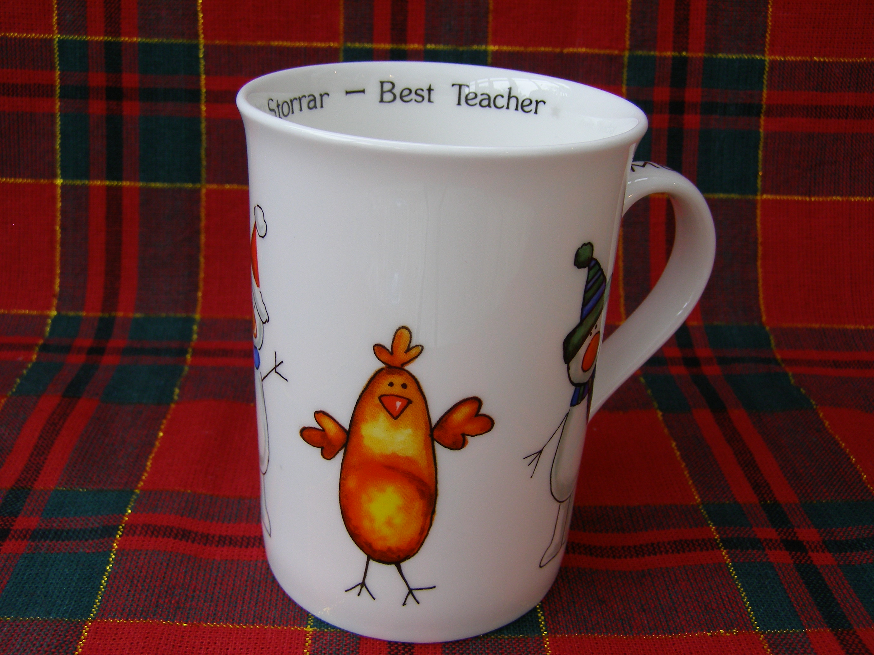 personalised Best Teacher Christmas Mug