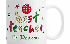 Personalised Best Teacher Mug