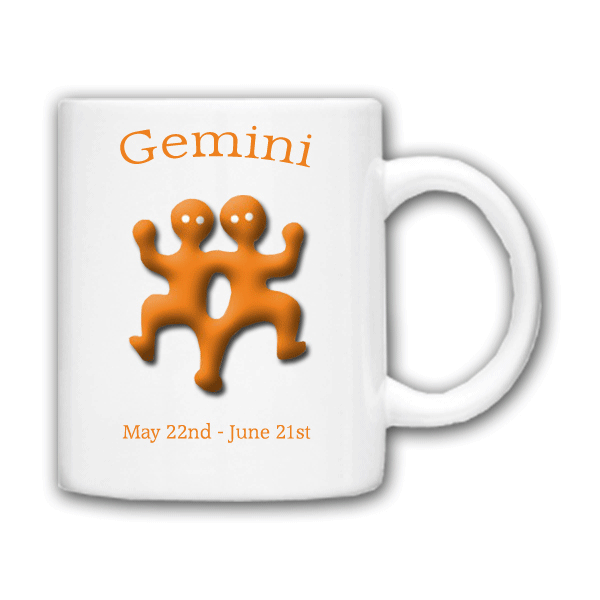 personalised Birth Star Sign Mugs Gemini