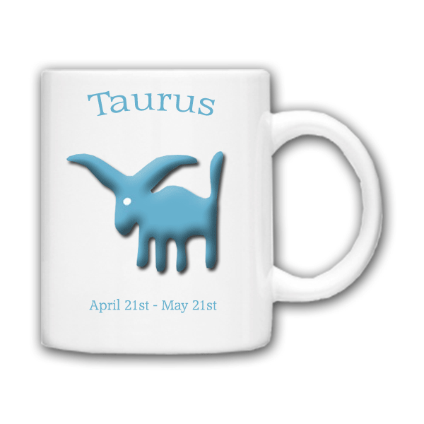 personalised Birth Star Sign Mugs Taurus