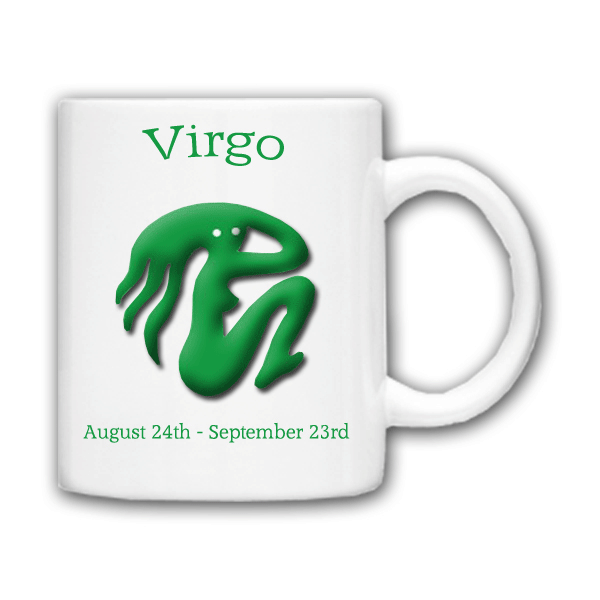 personalised Birth Star Sign Mugs Virgo