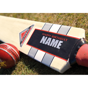 Personalised Birthday Card - Cricket Bat