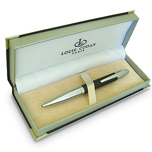 personalised Black and Silver Pen
