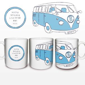 Blue Camper Van Mug