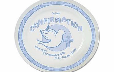 Personalised Blue Confirmation Plate