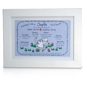 Personalised Blue Meaning of Print