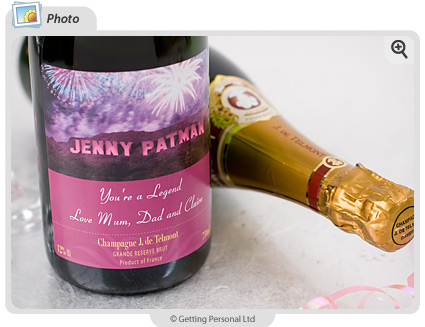personalised Bottle of Champagne - Hollywood Legend