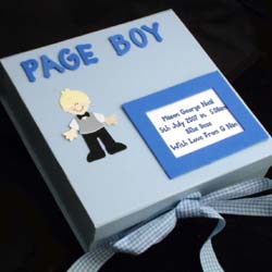 personalised Bridal Party Memory Box Page Boy