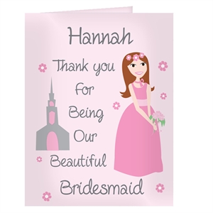 Personalised Bridesmaid Card