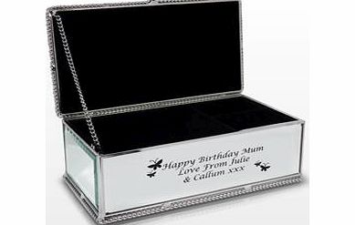 Personalised Butterflies Jewellery Box