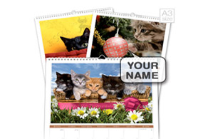 personalised Cats Calendar