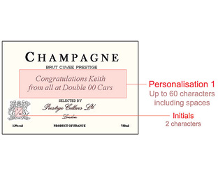 personalised Champagne - Case of 24