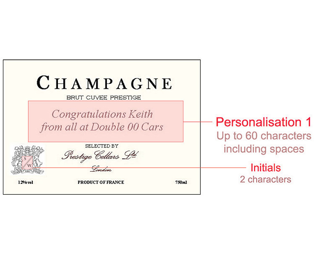 personalised Champagne - Case of 48