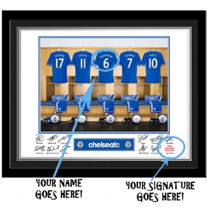 Personalised Chelsea FC Dressing Room Football