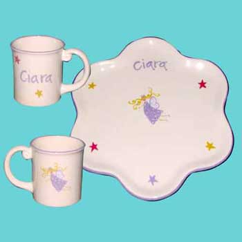 Personalised China Child Cup and Plate