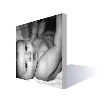 personalised Christening Canvas Photo Print