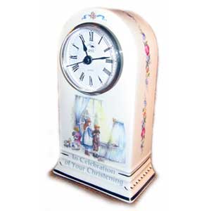 Personalised Christening Mantel Clock