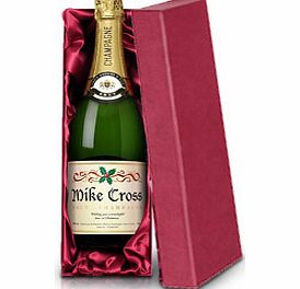 personalised Christmas Champagne