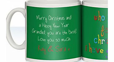 Personalised Christmas Mug for Grandad