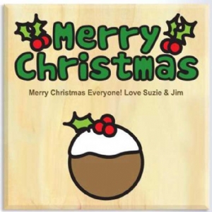 Personalised Christmas Pudding Design Box Of